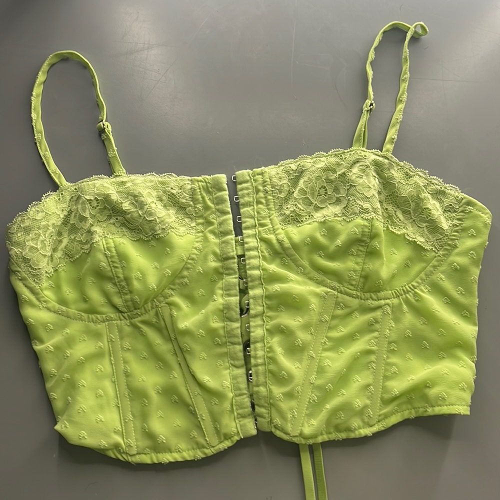 pacsun women’s lace corset top